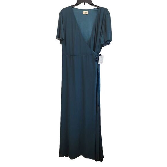Show Me Your Mumu Noelle Wrap Dress Size 1X j10 - Picture 9 of 9